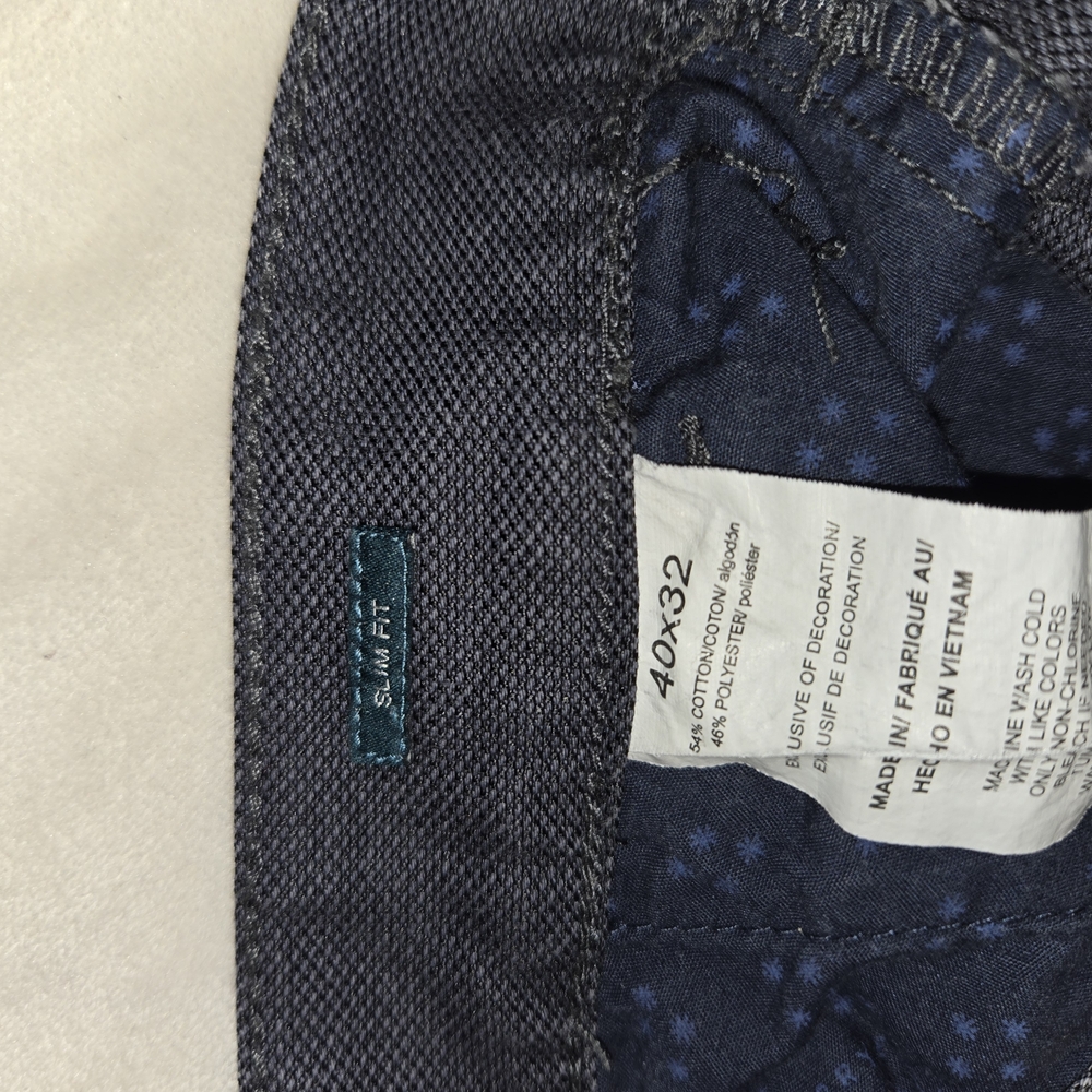 Perry Ellis Slim Fit Chinos - Dark Blue